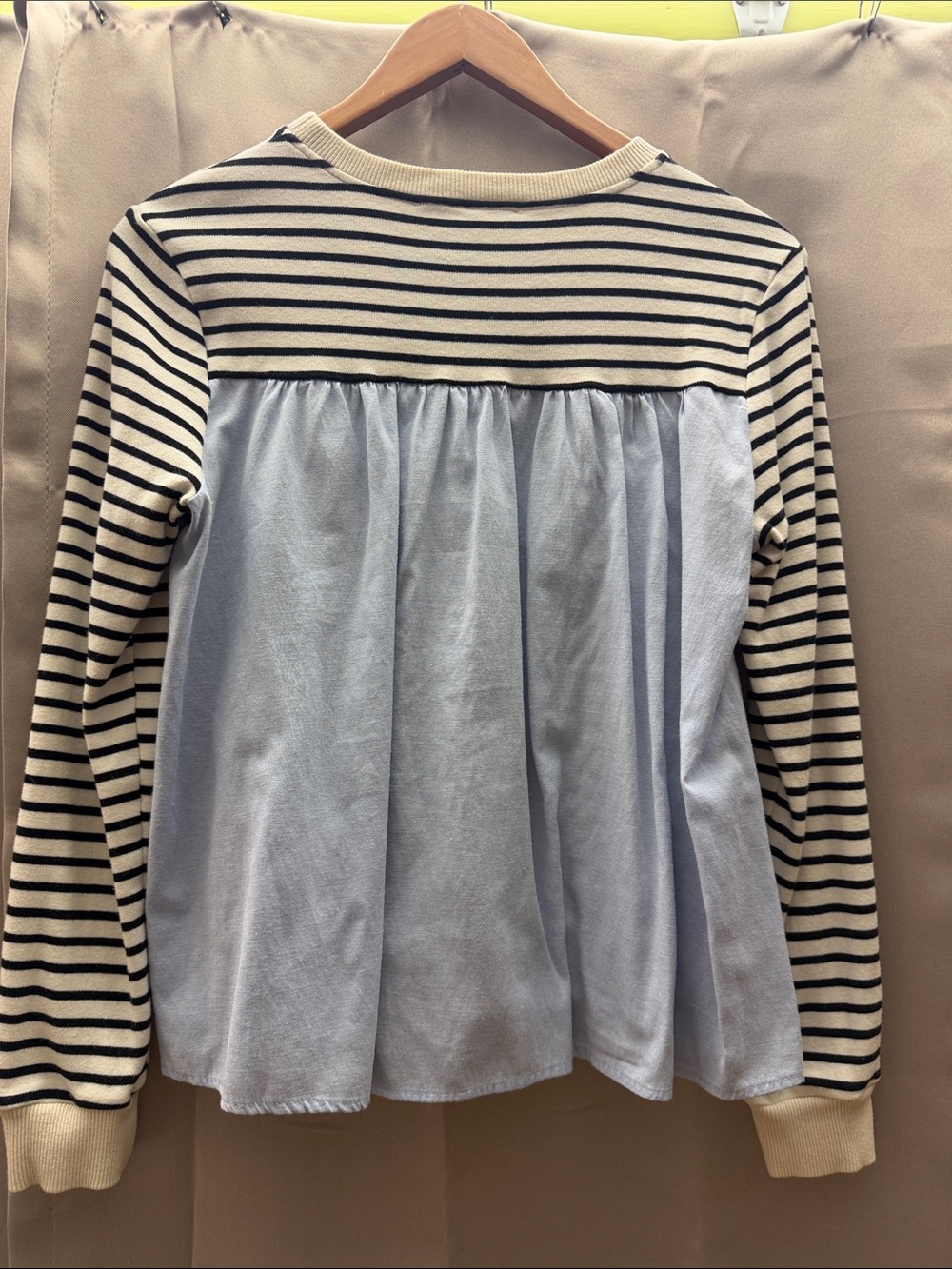 English Factory Black & Cream Striped Knit Top - Picture 4 of 4